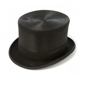 Melsuine Black Shallow Top Hat For Royal Ascot Races