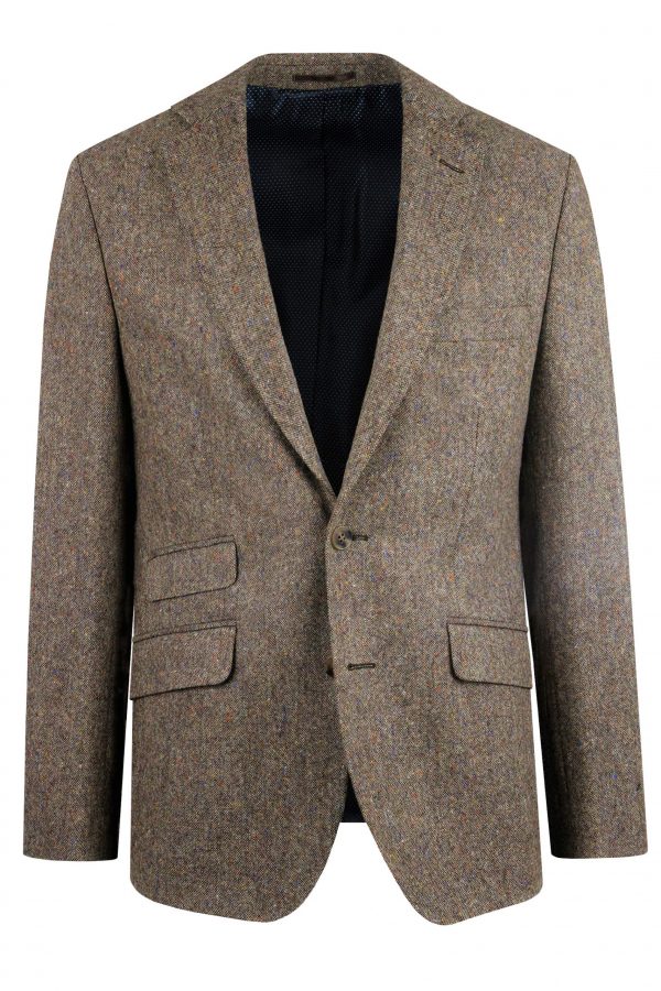 Brown Donegal Tweed Suit Jacket