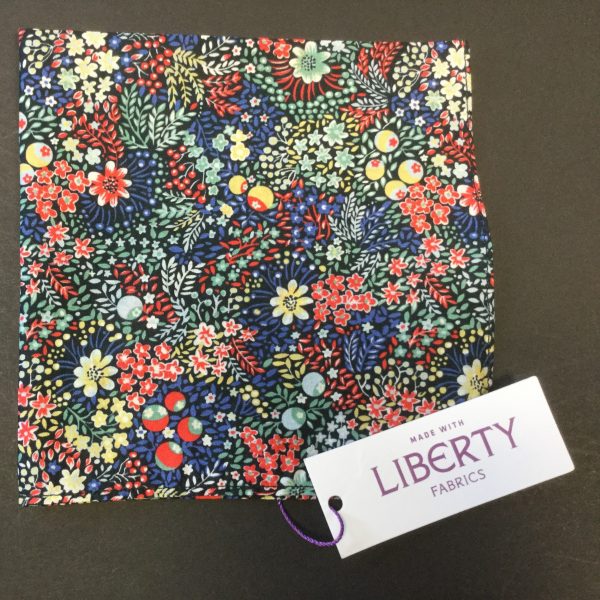 Elderberry Liberty of London cotton fabric floral handkerchief