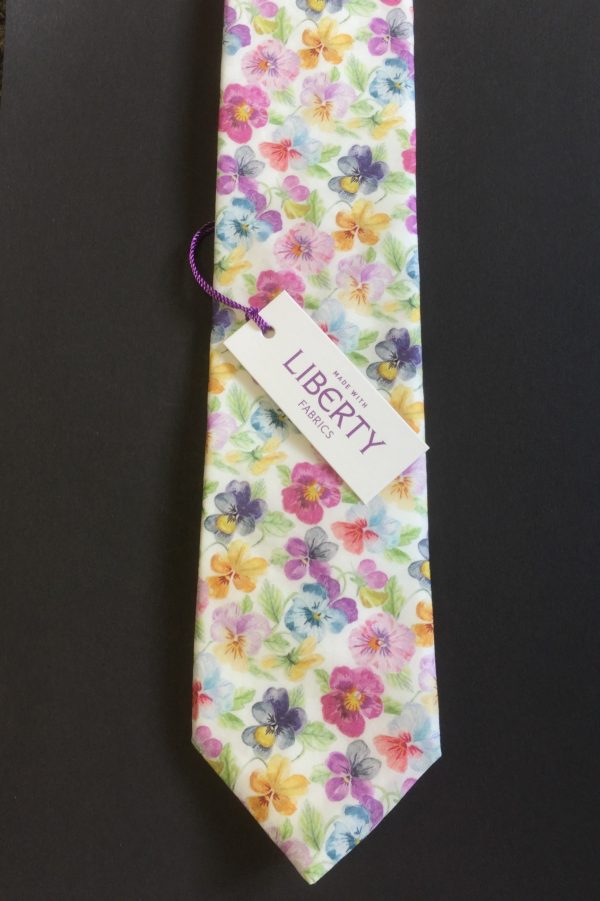 Think of Me Liberty of London floral cotton fabric tie