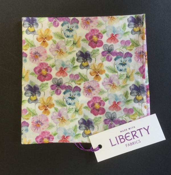 Think of Me Liberty of London floral cotton fabric handkerchief