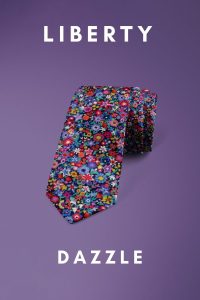 Dazzle Liberty of London cotton fabric floral tie
