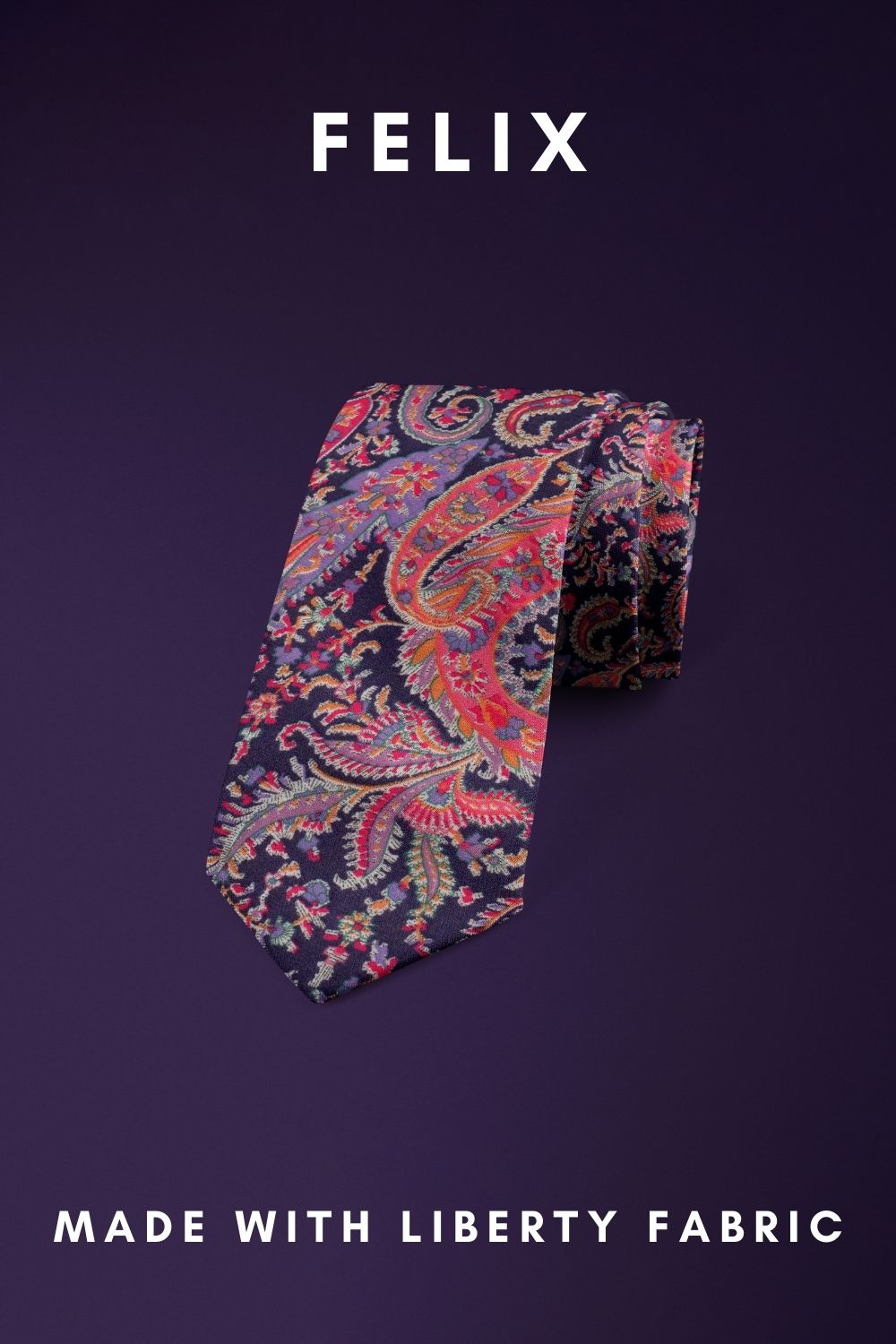 Felix Liberty of London cotton fabric floral tie