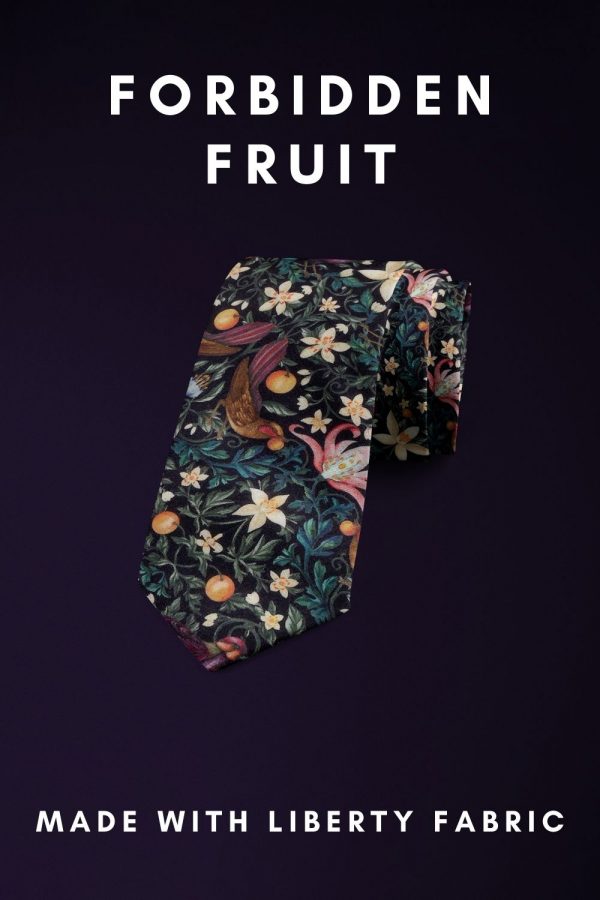 Forbidden Fruit Liberty of London cotton fabric floral tie