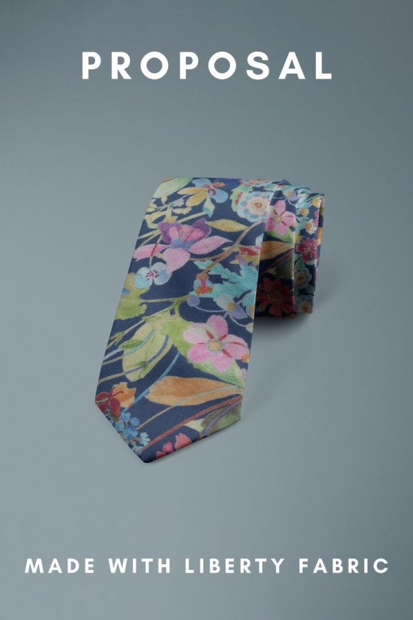 Proposal Liberty of London cotton fabric floral tie