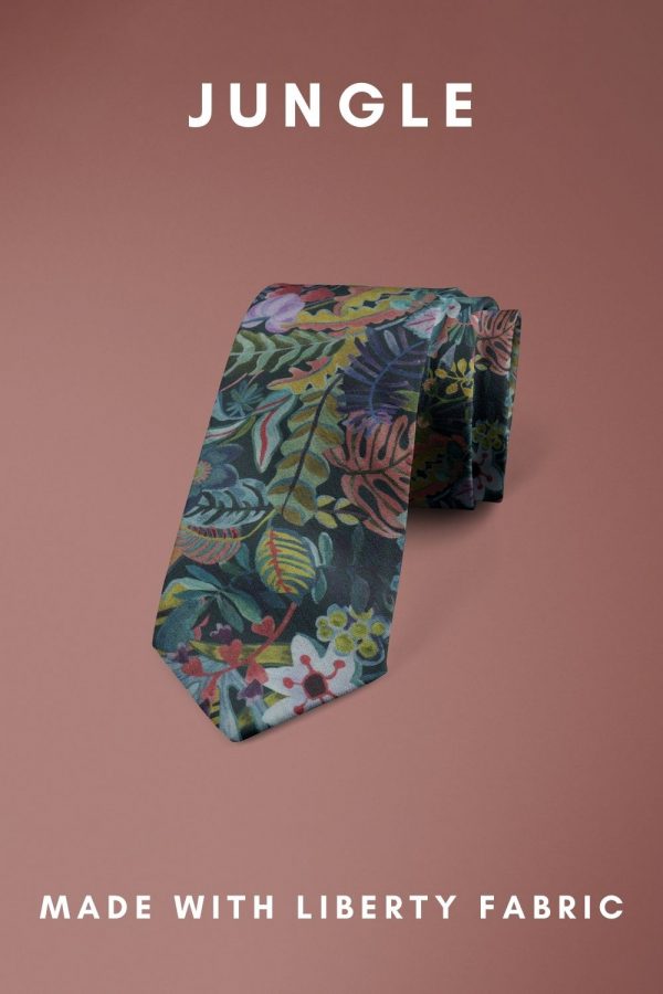 Jungle Liberty of London cotton fabric floral tie