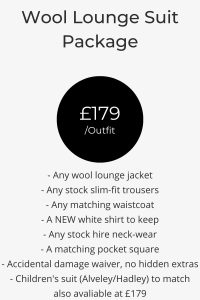 Wool Lounge Suit Price List